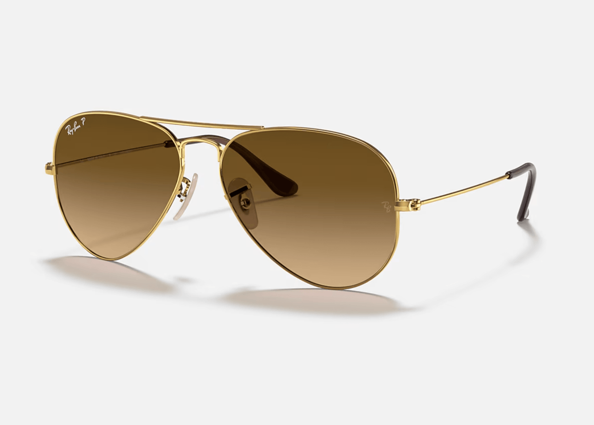 0RB3025 Ray-Ban® / Gold/Polarized Brown Gradient (001/M2) / 58-14-135