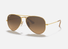 0RB3025 Ray-Ban® / Matte Gold/Brown Polarized Gradient(112/M2) / 55-14-135