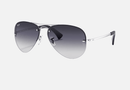0RB3449 Rayban / Polished Silver/Grey Gradient(003/8G) / 59-14-135