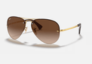 0RB3449 Rayban / Polished Arista Gold/Brown Gradient(001/13) / 59-14-135