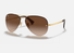 0RB3449 Rayban / Polished Arista Gold/Brown Gradient(001/13) / 59-14-135