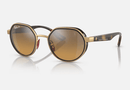 0RB3703M-RayBan / Polished Gold/Brown/Grey Polorized(F076A2) / 51-21-145