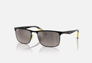 0RB3726M-Ray-Ban® Scuderia Ferrari / Black/Gray Polarized Mirrored(F0885J) / 57-18-145