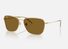 0RBR0102S / Polished Arista Gold/olarized Dark Brown(001/83) / 58-15-140