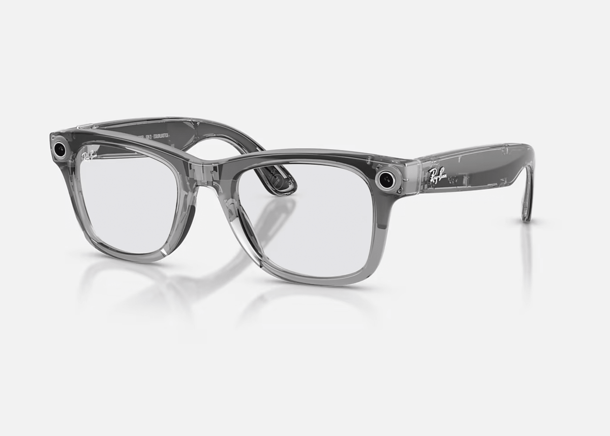 0RW4012 Meta AI / Shiny Transparent Grey/Clear/Sapphire Transitions®(6840MF) / 50-22-150