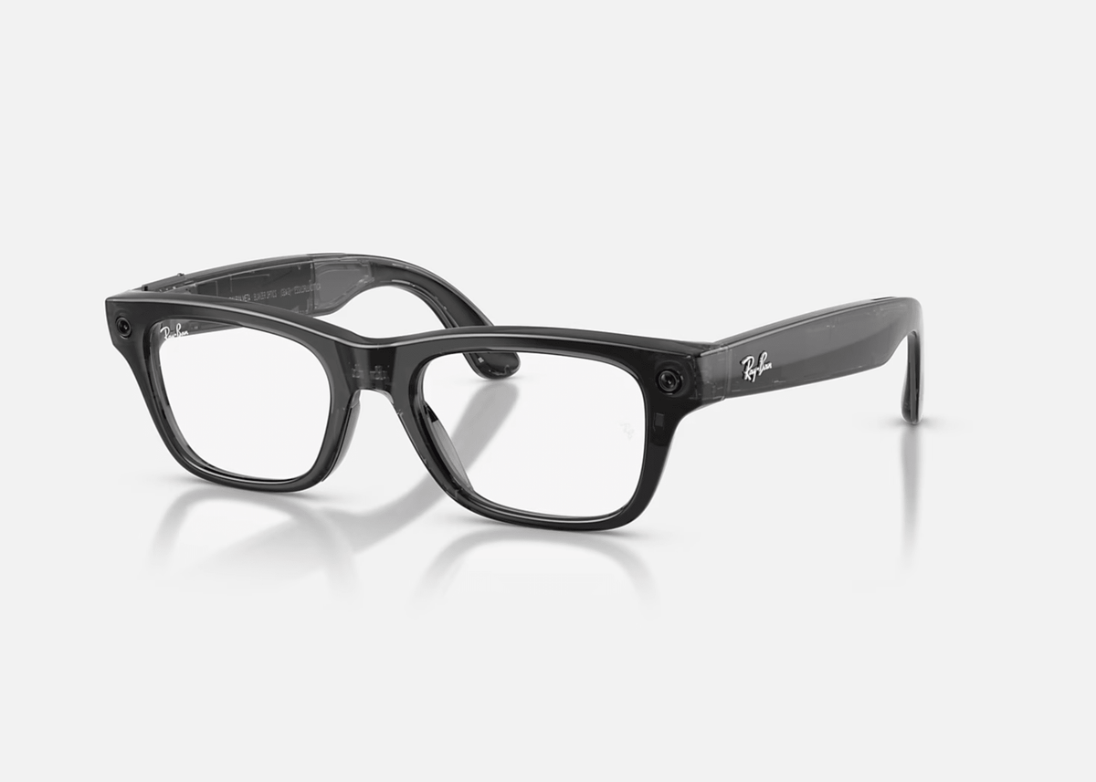 0RW7001 Meta AI / Shiny Transparent Black/Demo Lens(8526) / 50-19-150