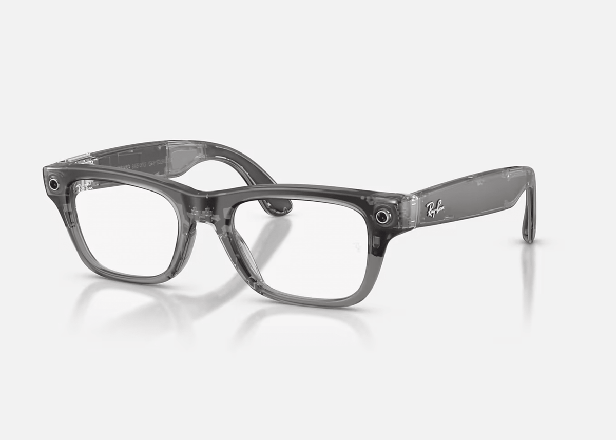 0RW7001 Meta AI / Matte Transparent Ice Grey/Demo Lens(8529) / 50-19-150