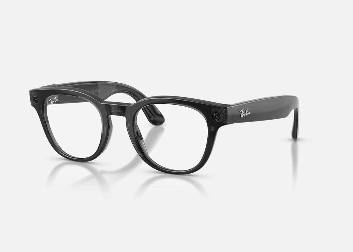 0RW7002 Meta AI / Shiny Transparent Black/Demo Lens(8526) / 49-22-150