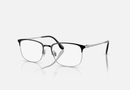 0RX6494 Ray-Ban® / Black On Silver(2861) / 54-18-145