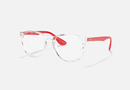 0RX7046F-Rayban Erika / Transparent/Red(5950) / 55-18-150