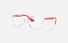 0RX7046F-Rayban Erika / Transparent/Red(5950) / 55-18-150