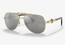 0VE2236-Versace / Gold/Dark Grey Polarized(1002Z3) / 59-14-140