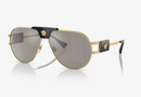 0VE2252-Versace / Gold / Light Grey Mirrored Silver XXL(10026G) / 63-12-145