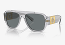 0VE4436U-Versace / Transparent Grey/Dark Blue(530580) / 57-18-140