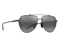 634-02-Maui Jim Waiwai / Matte Black with Grey/Neutral Grey / 59-15-145