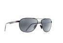 728-2M Maui Jim Castles / 728-2M Matte Black/Grey / 61-16-140