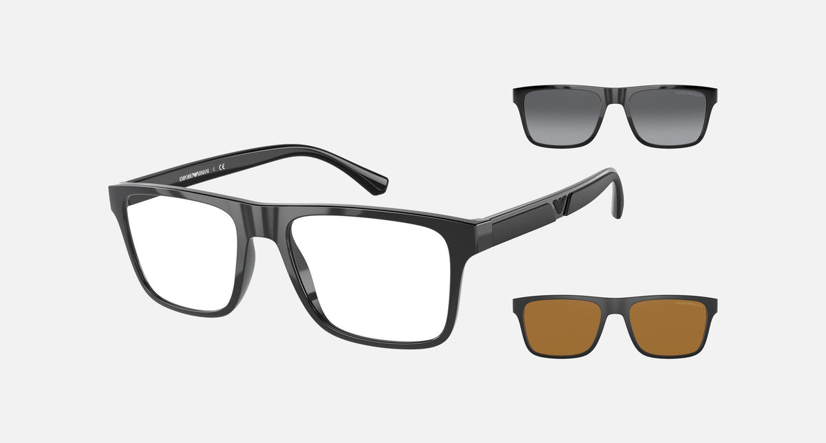 EA4115 / Black (Black) / Clear (Clear) (50171W) / 54-18-145
