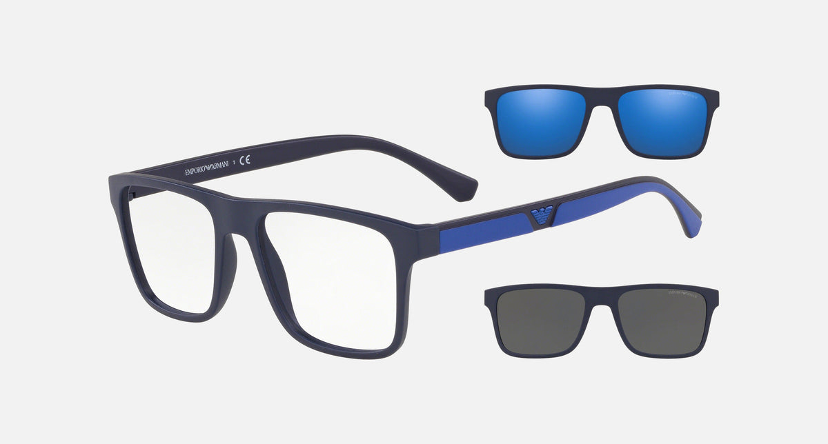 EA4115 / Blue (Matte dark blue) / Clear (Clear) (57591W) / 54-18-145