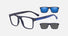 EA4115 / Blue (Matte dark blue) / Clear (Clear) (57591W) / 54-18-145