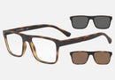 EA4115 / Havana (Matte havana) / Clear (Clear) (58021W) / 54-18-145