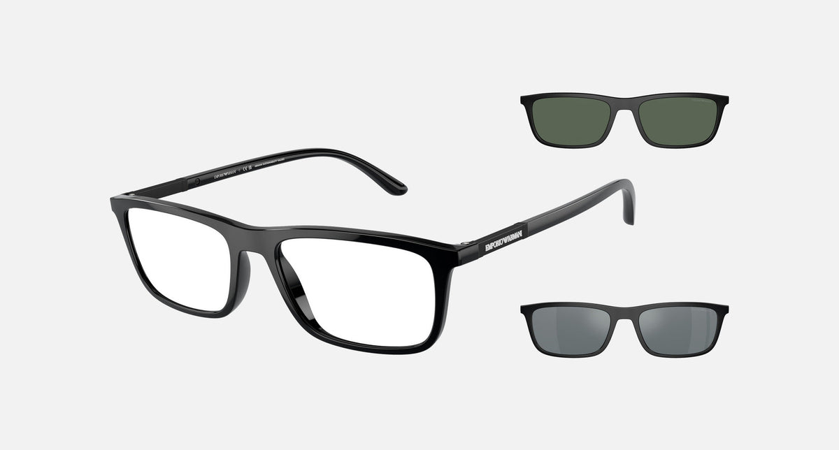 EA4160 / Black (Shiny black) / Clear (Clear) (50011W) / 55-18-145