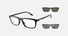 EA4160 / Black (Shiny black) / Clear (Clear) (50011W) / 55-18-145