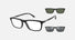 EA4160 / Black (Matte black) / Clear (Clear) (50421W) / 55-18-145