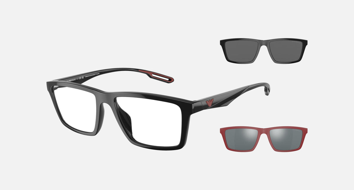 EA4189U / Black (Shiny black) / Clear (Clear) (50171W) / 55-17-145