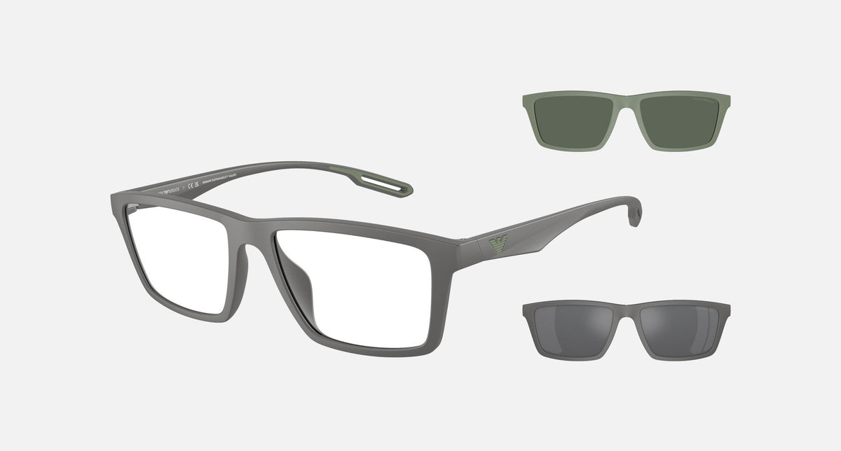 EA4189U / Grey (Matte dark grey) / Clear (Clear) (50611W) / 55-17-145