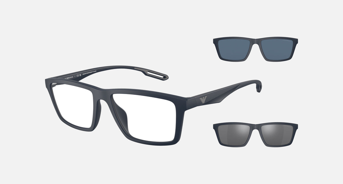 EA4189U / Blue (Matte blue) / Clear (Clear) (50881W) / 55-17-145