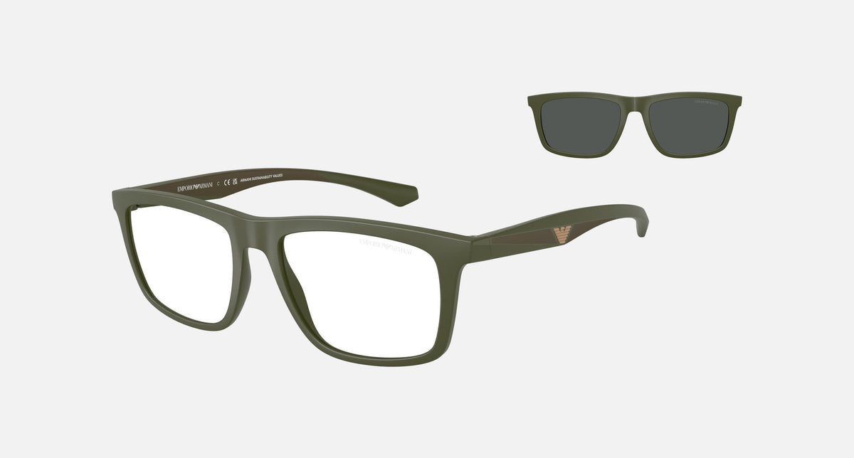 EA4235 / Green (Matte green) / Clear (Clear) (61841W) / 53-18-145