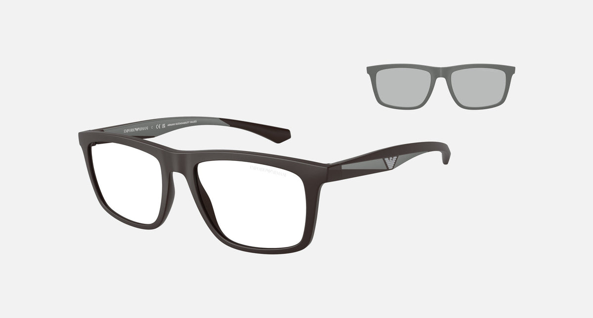 EA4235 / Brown (Matte brown) / Clear (Clear) (61861W) / 53-18-145