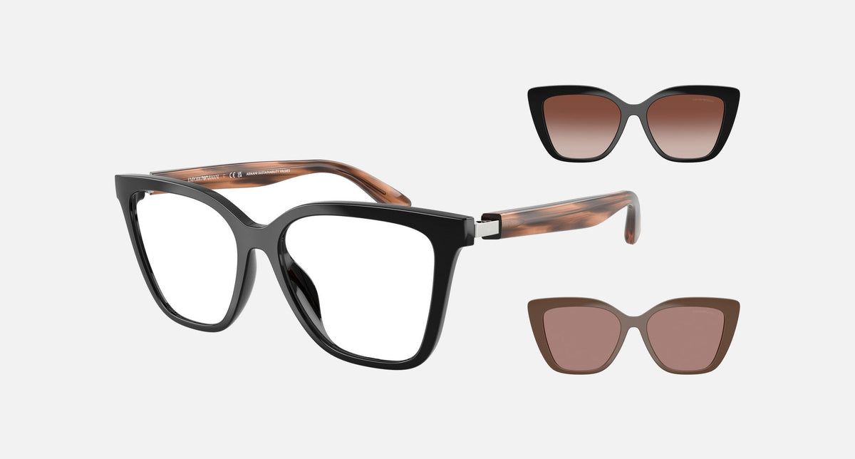 EA4254U / Black (Shiny black) / Clear (Clear) (62661W) / 52-16-140