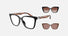 EA4254U / Black (Shiny black) / Clear (Clear) (62661W) / 52-16-140