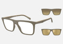 EA4258 / Havana (Matte Beige) / Clear (Clear) (54371W) / 54-17-145