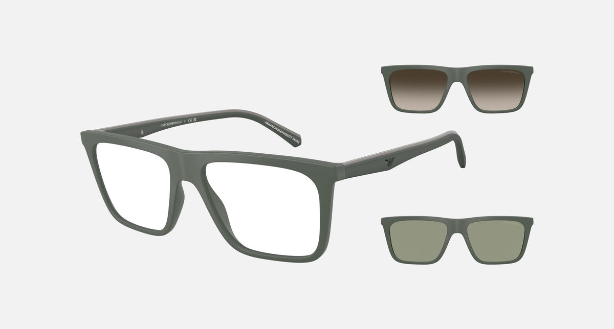EA4258 / Green (Matte green) / Clear (Clear) (63121W) / 54-17-145