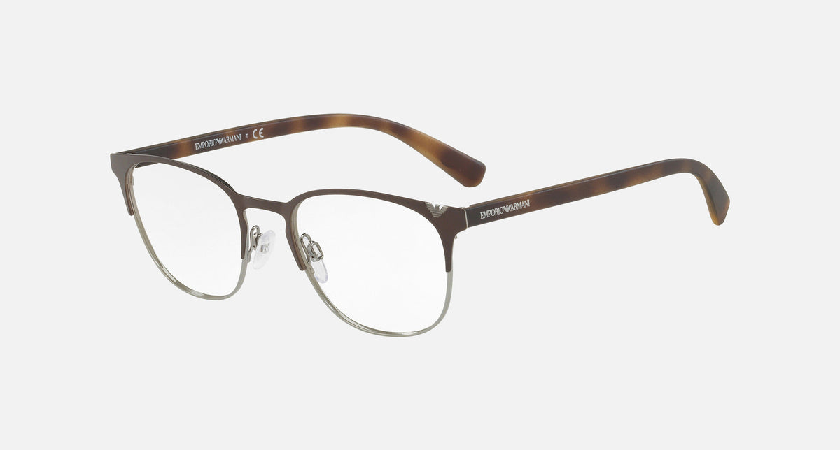 EA1059 / Brown (Matte brown & gunmetal) / Demo Lens (3179) / 53-19-145