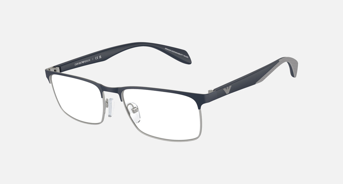 EA1149 / Blue (Matte silver/blue) / Demo Lens (3368) / 56-17-145