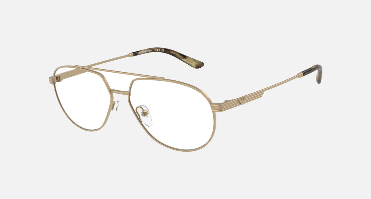 EA1165 / Gold (Matte pale gold) / Demo Lens (3002) / 56-14-145