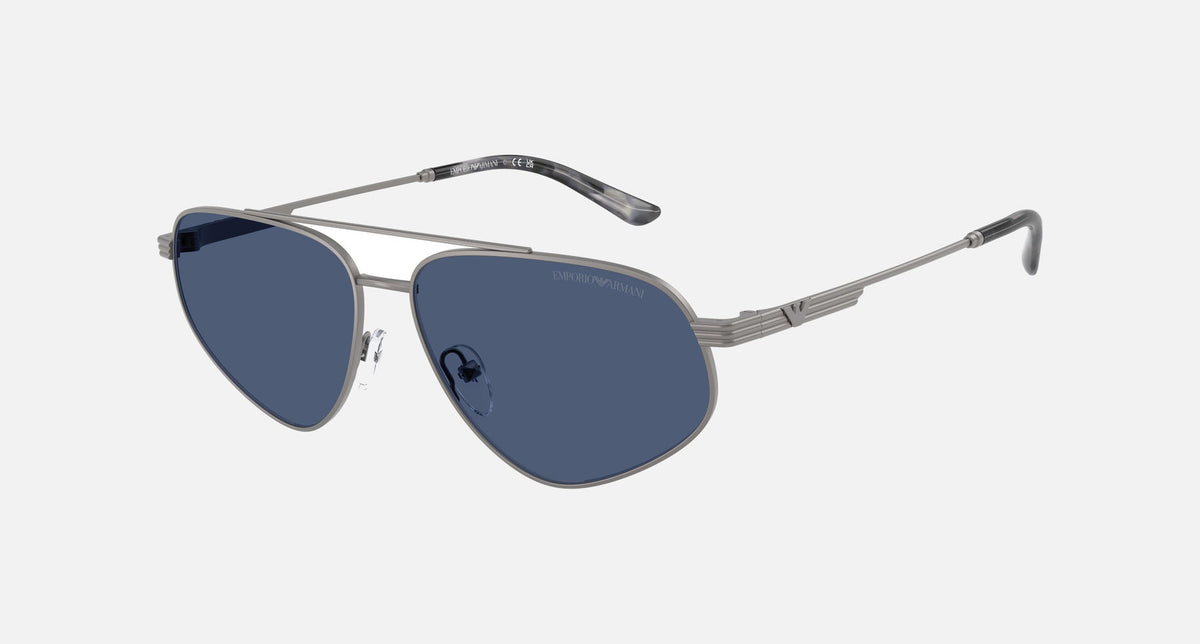 EA2156 / Grey (Matte gunmetal) / Blue (Dark Blue) (300380) / 59-14-145