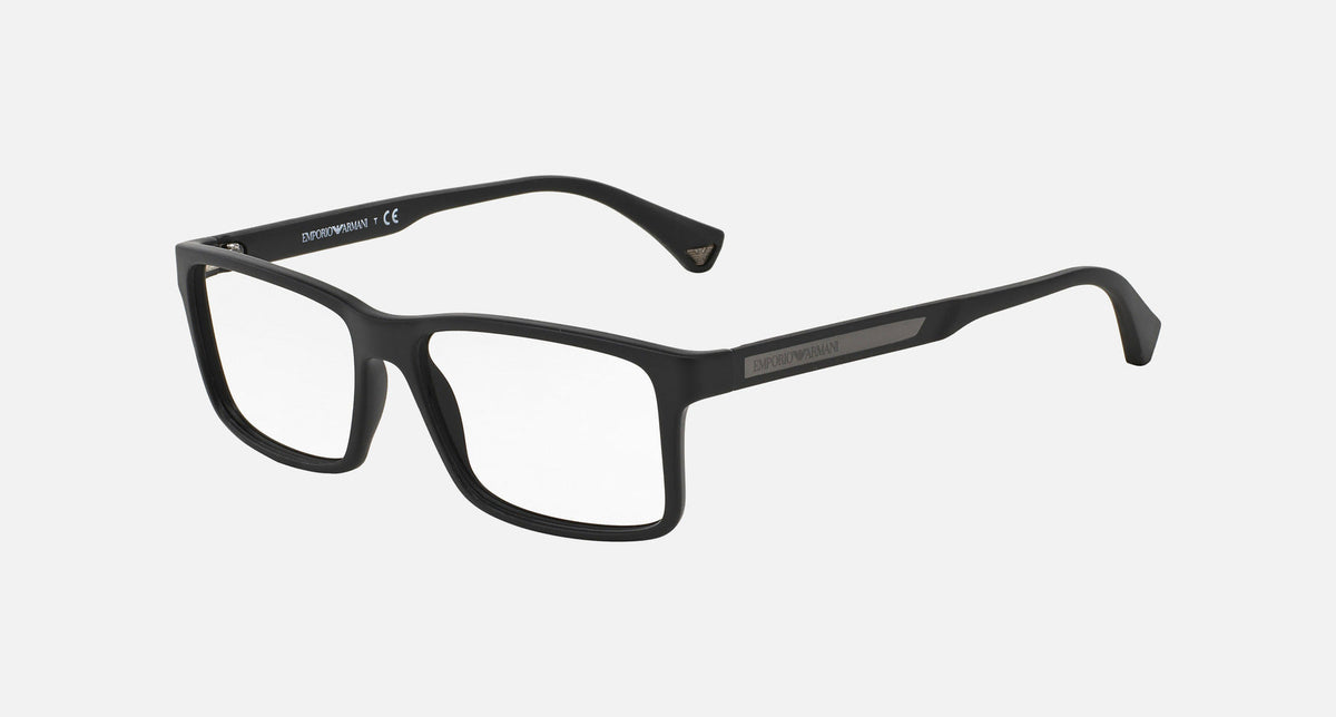 EA3038 / Black (Rubber black) / Demo Lens (5063) / 54-16-140