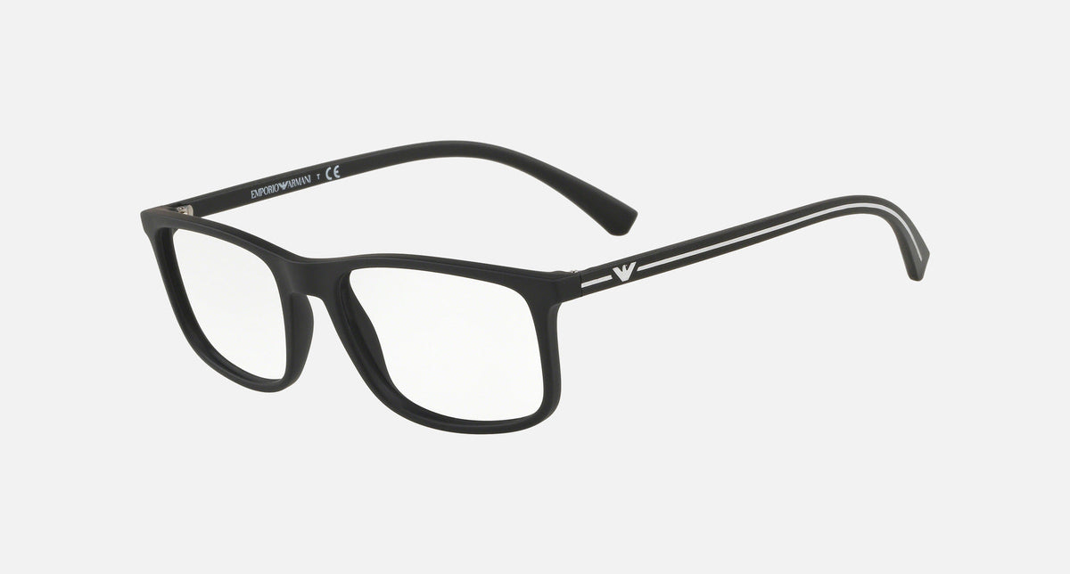 EA3135 / Black (Rubber black) / Demo Lens (5063) / 55-18-140