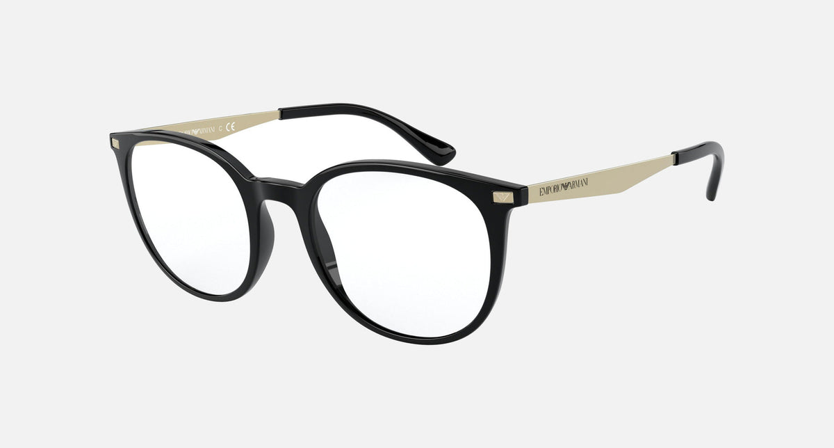 EA3168 / Black (Shiny black) / Demo Lens (5001) / 52-20-145