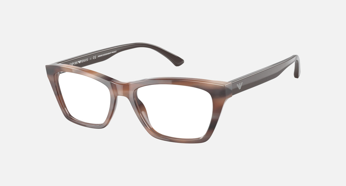 EA3186 / Brown (Striped brown) / Demo Lens (5903) / 51-17-140