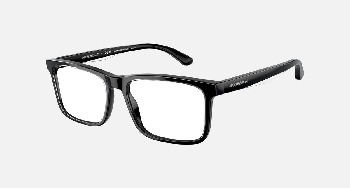 EA3227 / Black (Shiny black/top crystal) / Demo Lens (6051) / 54-17-145