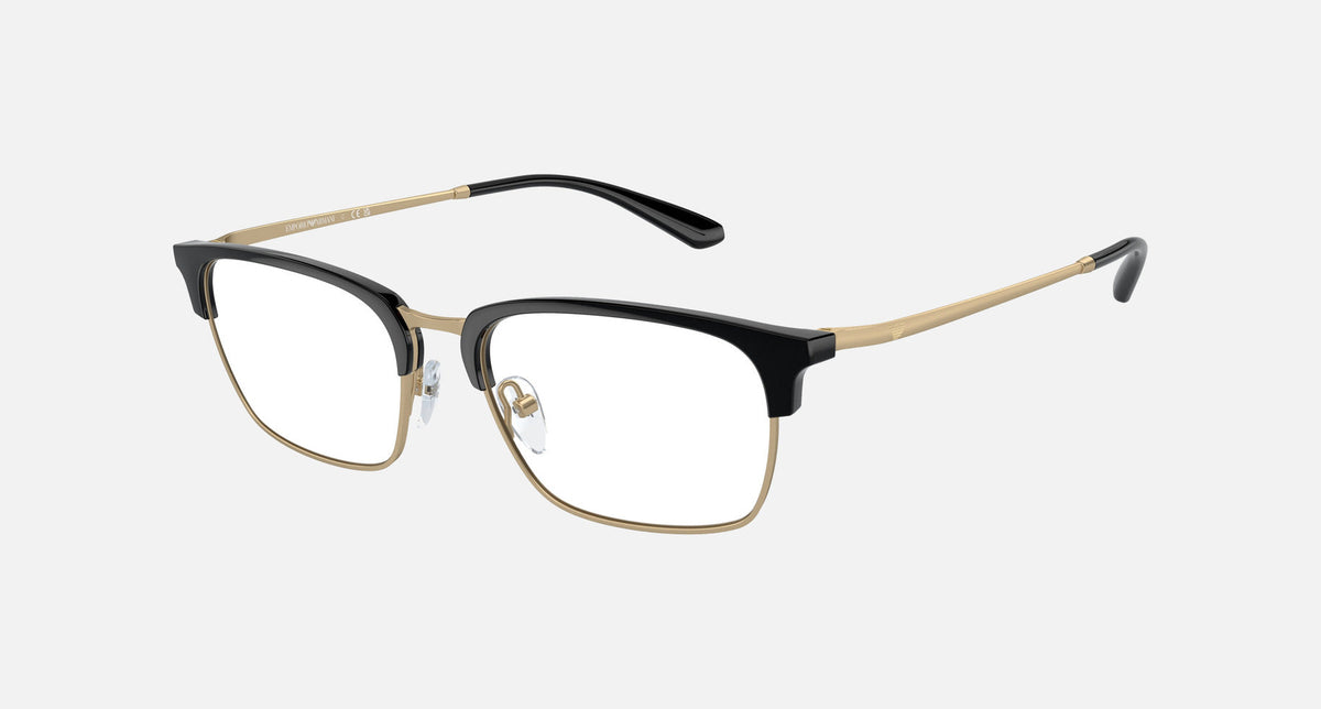 EA3243 / Black (Shiny black/matte pale gold) / Demo Lens (3002) / 53-18-145