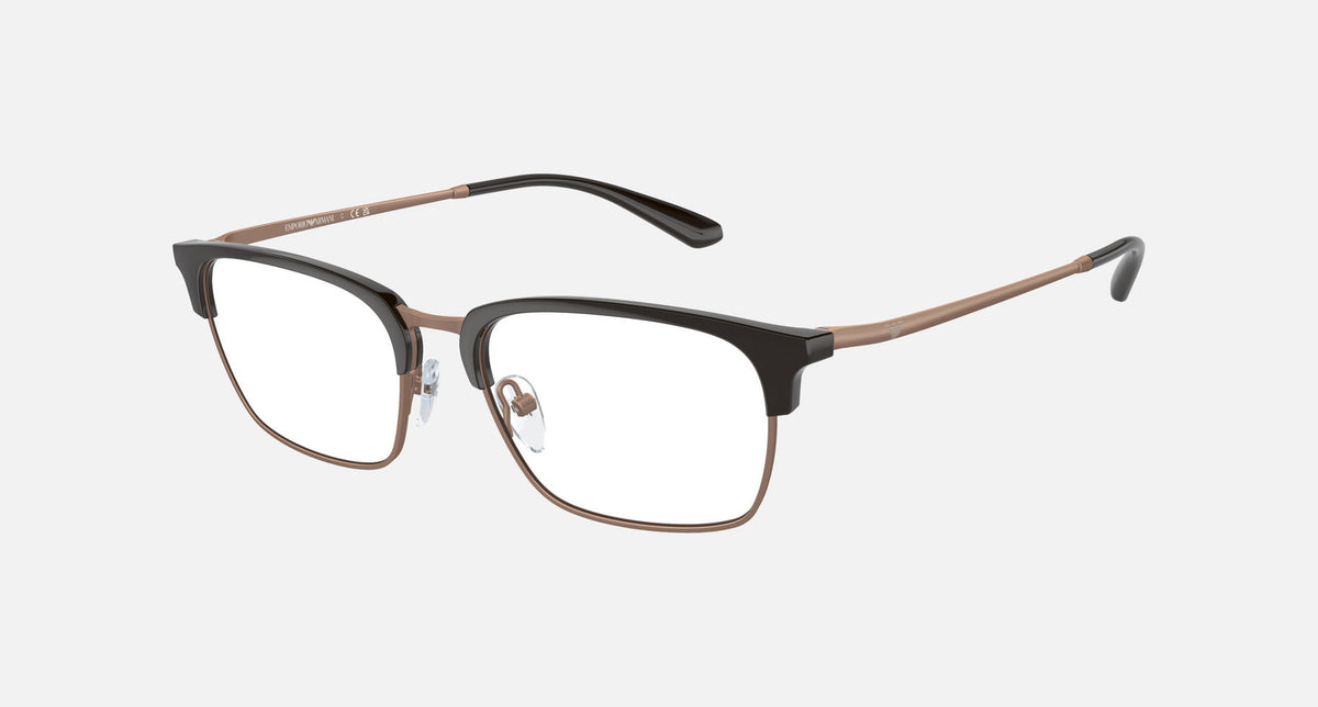 EA3243 / Brown (Shiny brown/matte pink gold) / Demo Lens (3201) / 53-18-145