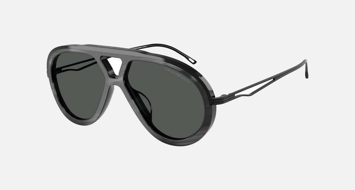 EA4242U / Grey (Shiny striped grey) / Grey (Dark Grey) (621187) / 56-14-145