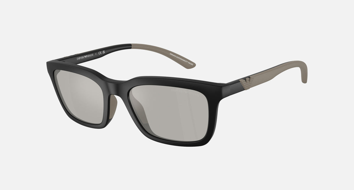EA4249U / Black (Matte black) / Silver, Grey (Light Grey Flash Silver) (50016G) / 55-20-145