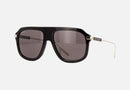 GG1309S / Shiny Black And Silver(005) / 57 (bridge/temple not supplied)